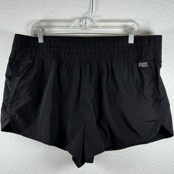 PINK Victoria's Secret Pants - ♠️Victoria’s Secret PINK Women’s Black Nylon Athletic Shorts – Size XXL